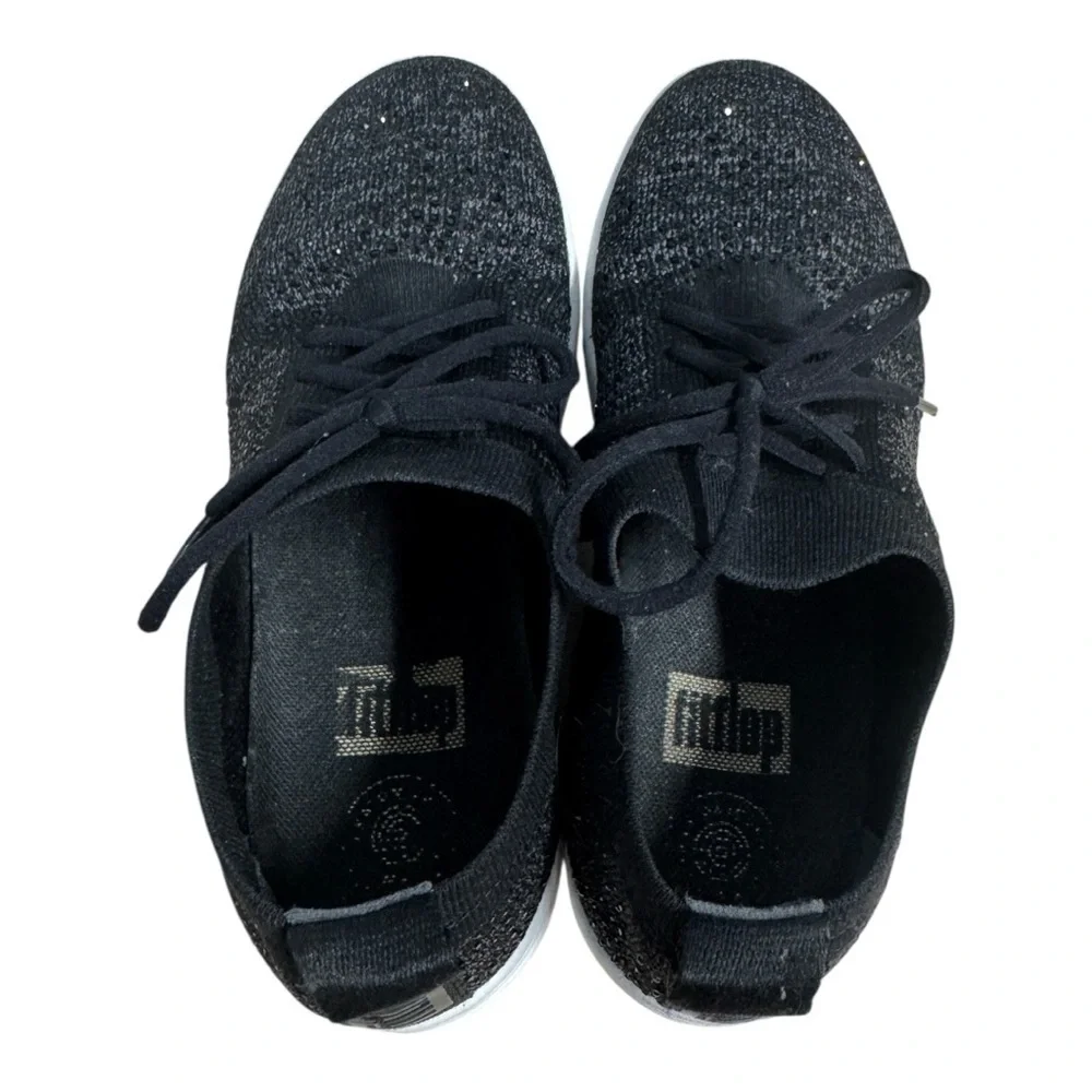 FitFlop Women’s F-Sporty Uberknit Crystal Sneakers - Black - Size 7 Comfort